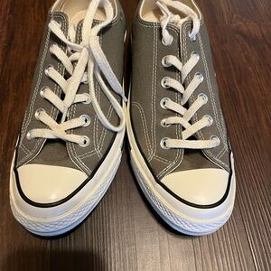 Converse Low-Top Canvas Sneakers in charcoal